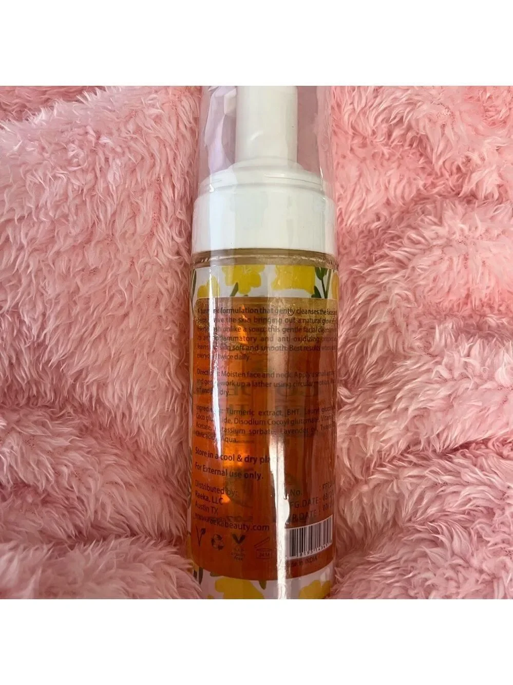 RAEKA Golden Froth Facial Cleanser with Tumeric